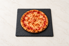 Cheesy Margherita pizza
