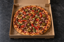 Blazing Hot & Spicy pizza